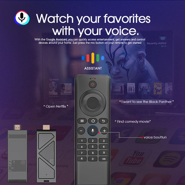 android tv dongle with voice remote