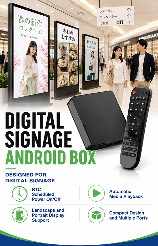 Android TV Box pour l’affichage dynamique