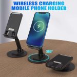 foldable wireless charger phone holder