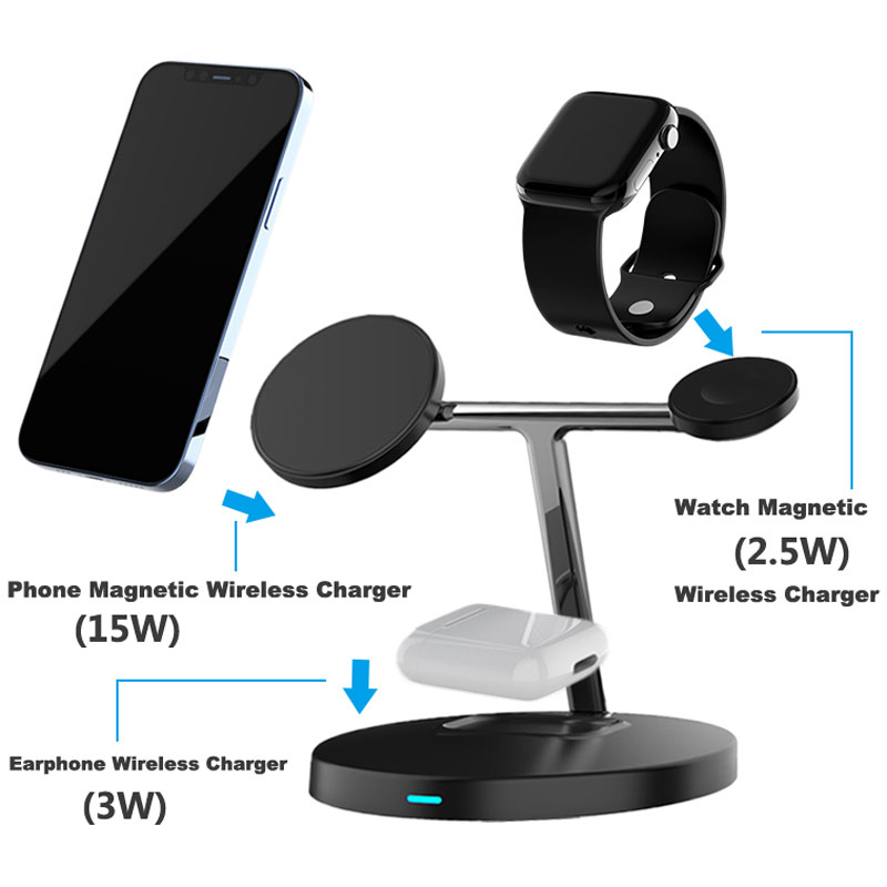 magnetic wireless charger and phone stand